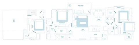 M54 D1 floor plan at Reveal 54, Georgetown
